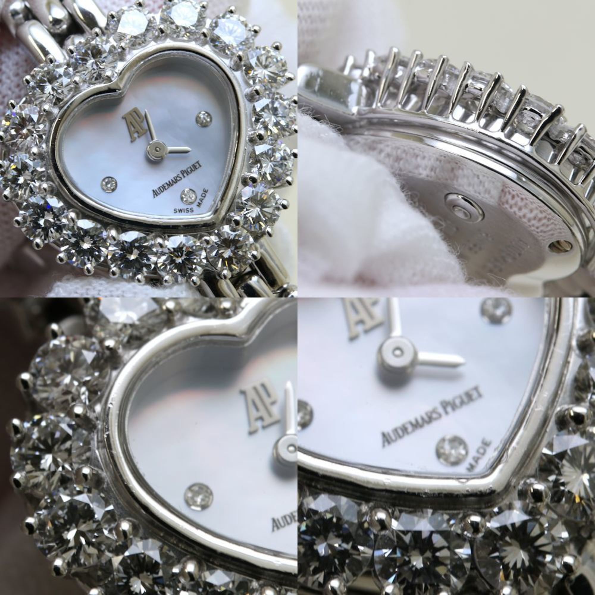 AUDEMARS PIGUET Classic 67369BCZZ1123BC01 Bezel Diamond K18WG White Gold Ladies 39665 Watch