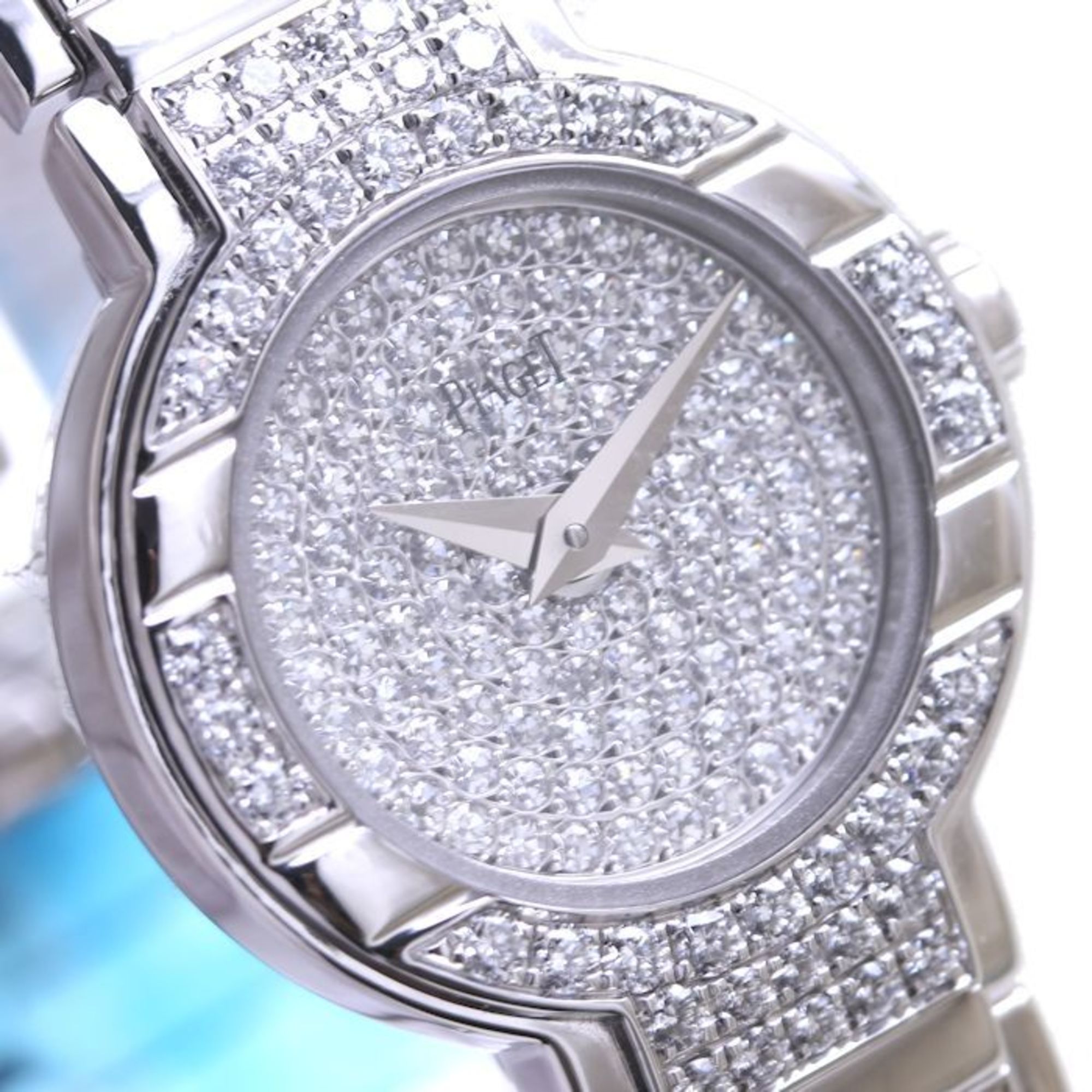 PIAGET Polo 750WG All Diamond G0A32035 P10430 Women's 38337 Watch