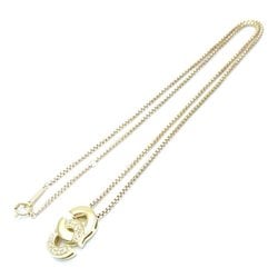 CELINE Necklace Diamond 0.10ct K18YG Yellow Gold 292639