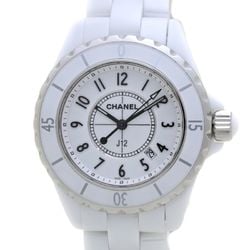 CHANEL J12 Late Model H0968 White Ceramic x Stainless Steel Ladies 39666 Watch