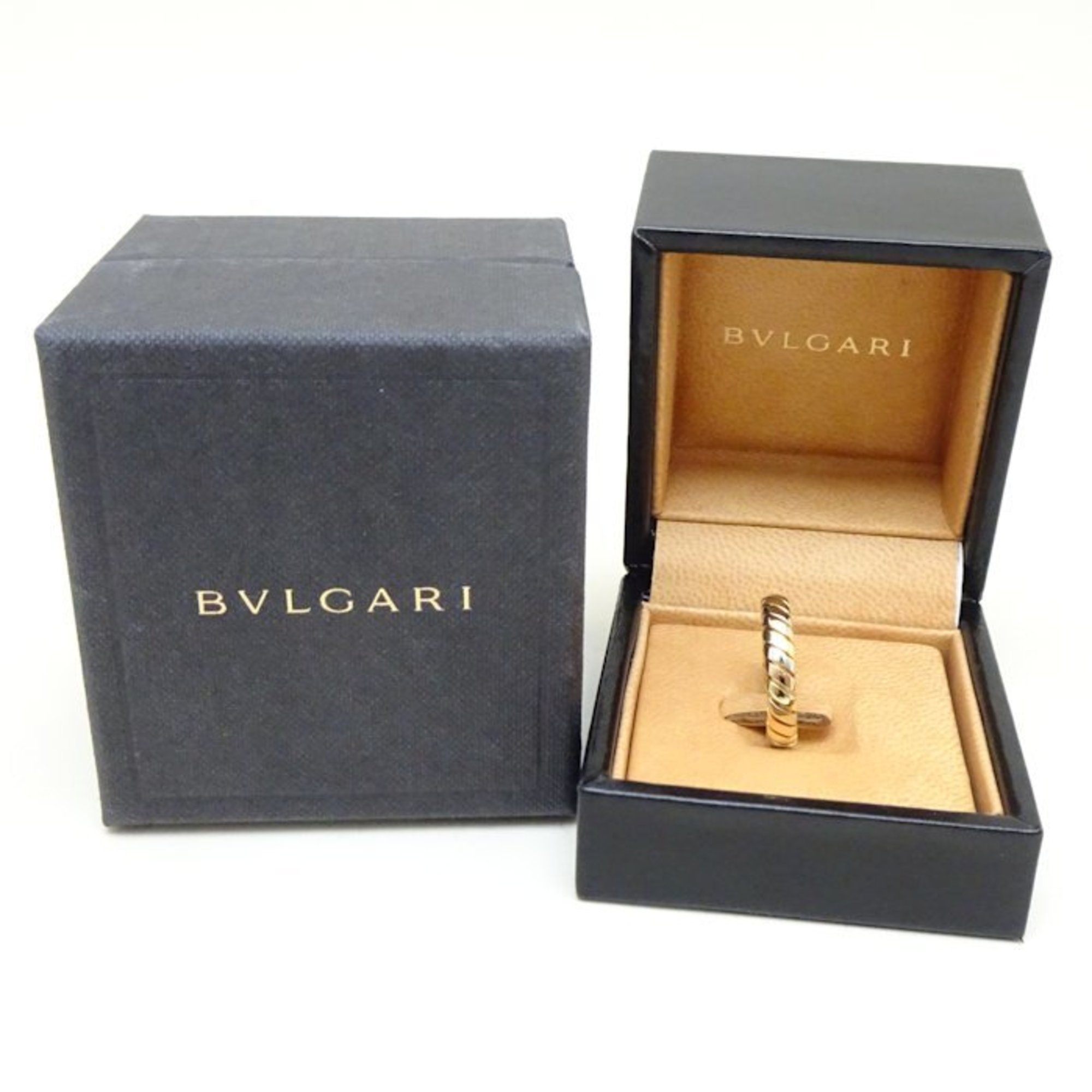 BVLGARI Tubogas Ring, 18K Three-Color Gold, 292605