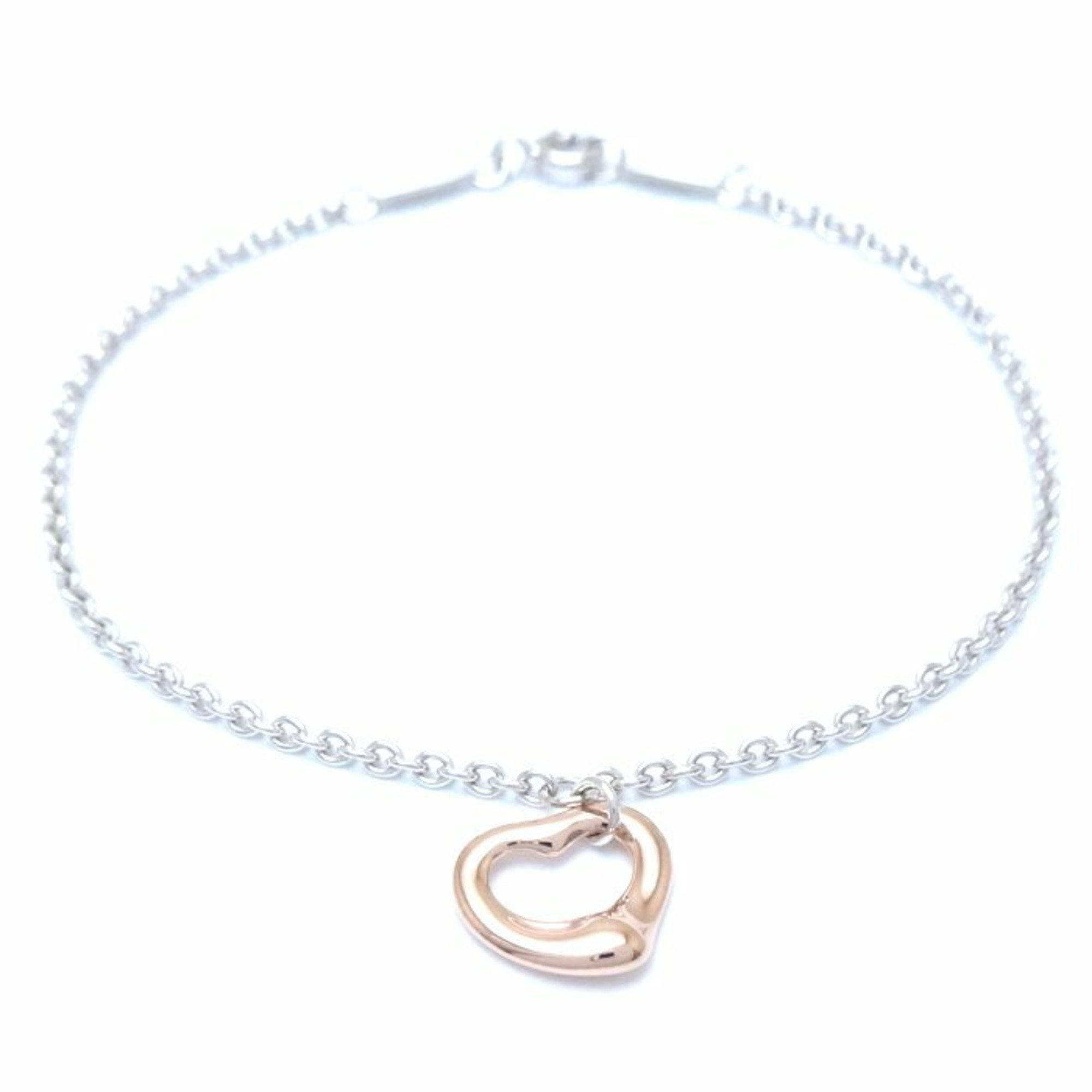 TIFFANY&Co. Tiffany Heart Bracelet Elsa Peretti Silver 925 x K18RG Rose Gold 292656