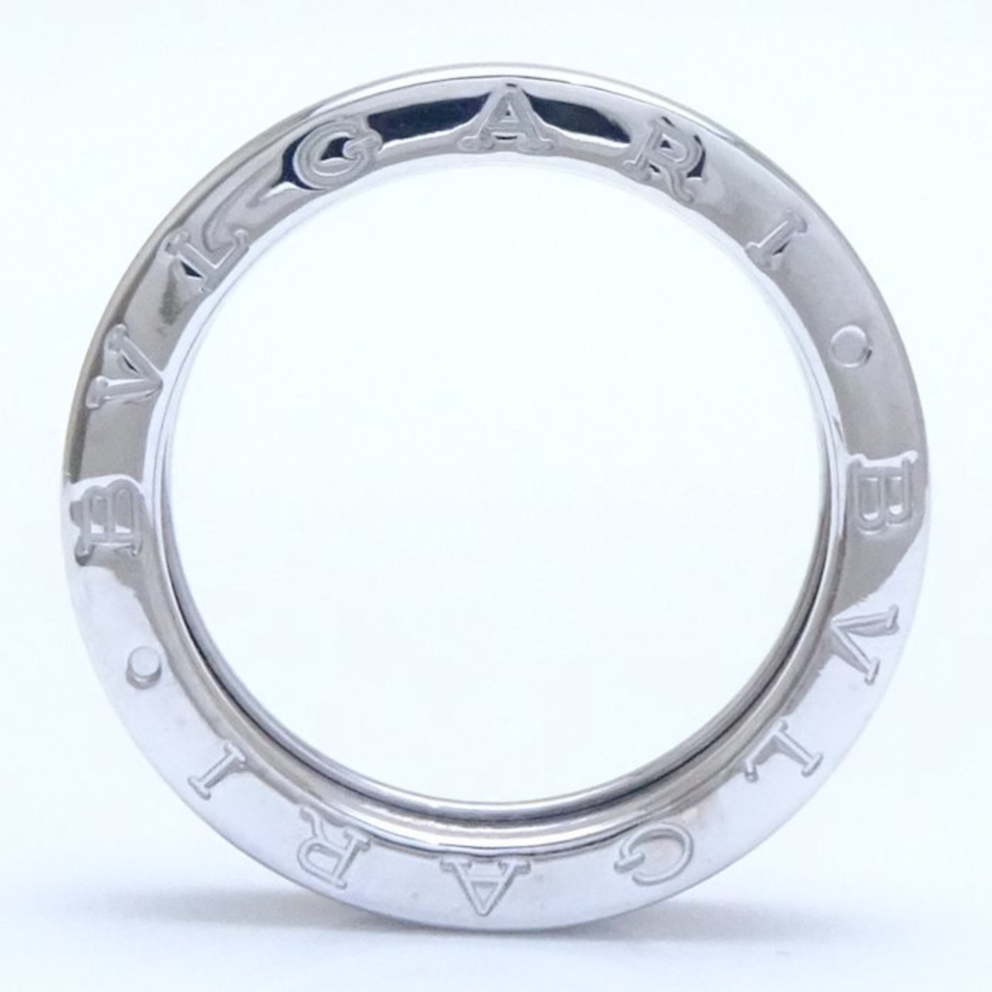 BVLGARI B.zero1 Ring 1 Band XS #58 K18WG White Gold 292663