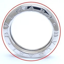 BVLGARI B.zero1 Ring 1 Band XS #58 K18WG White Gold 292663