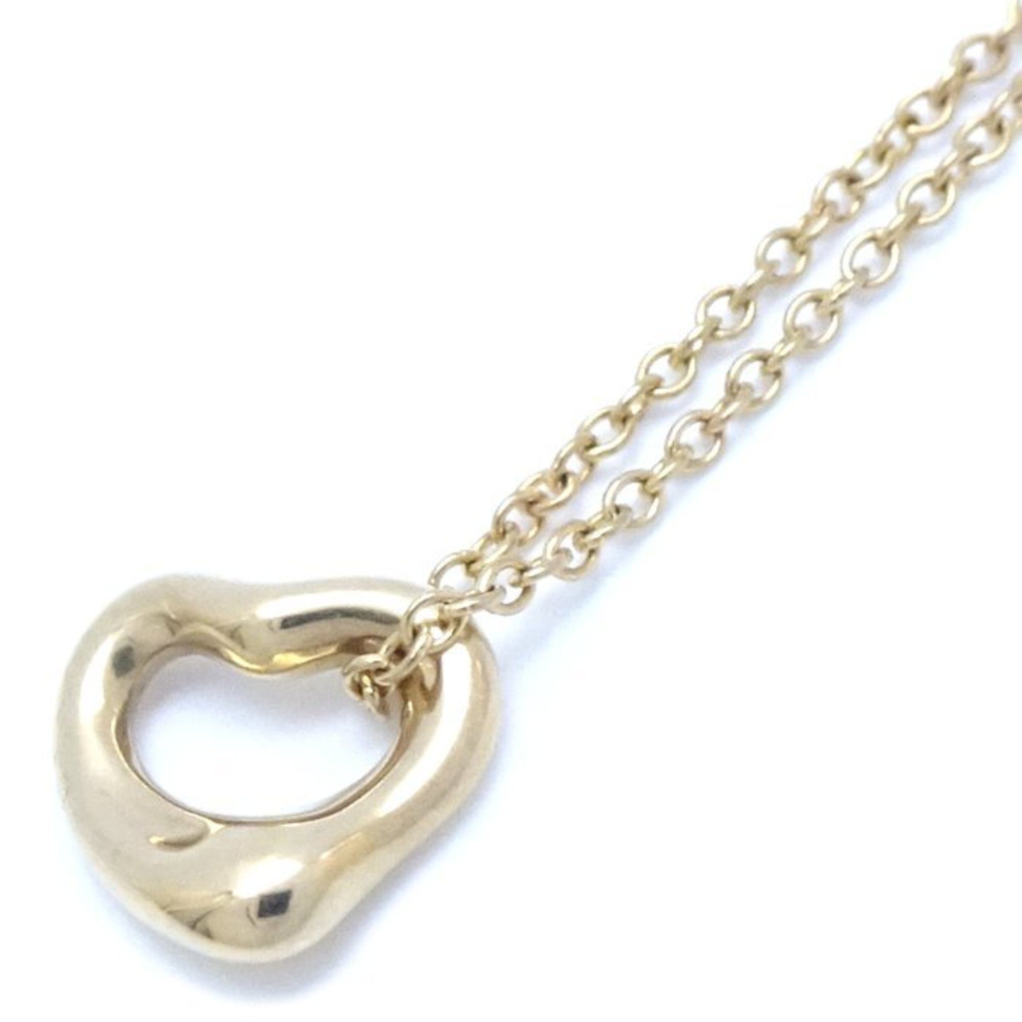 TIFFANY&Co. Tiffany Heart Necklace 7mm Elsa Peretti K18YG Yellow Gold 292634