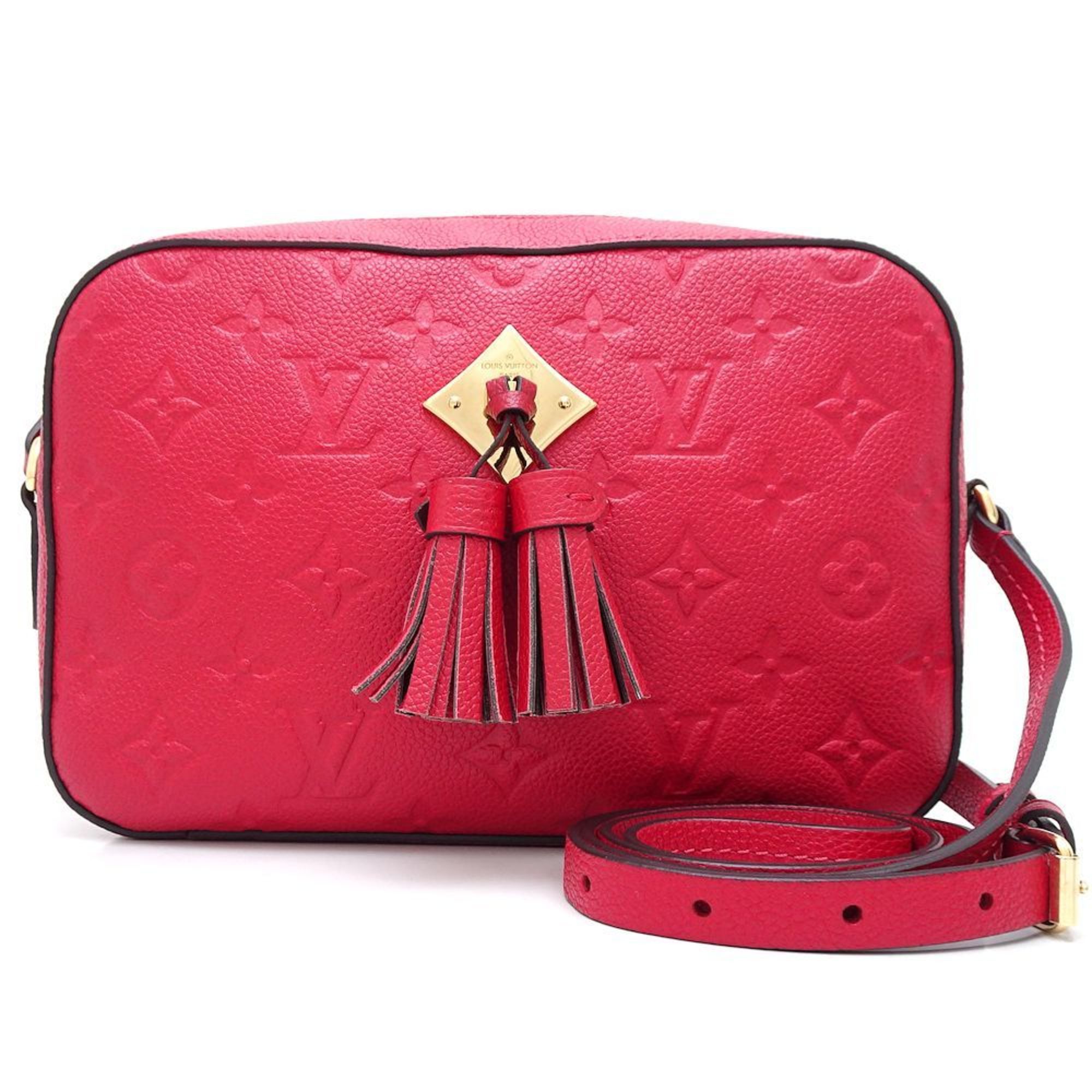 LOUIS VUITTON Louis Vuitton Saintonge M44606 Shoulder Bag Monogram Empreinte Scarlet 351787