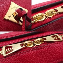 LOUIS VUITTON Louis Vuitton Saintonge M44606 Shoulder Bag Monogram Empreinte Scarlet 351787