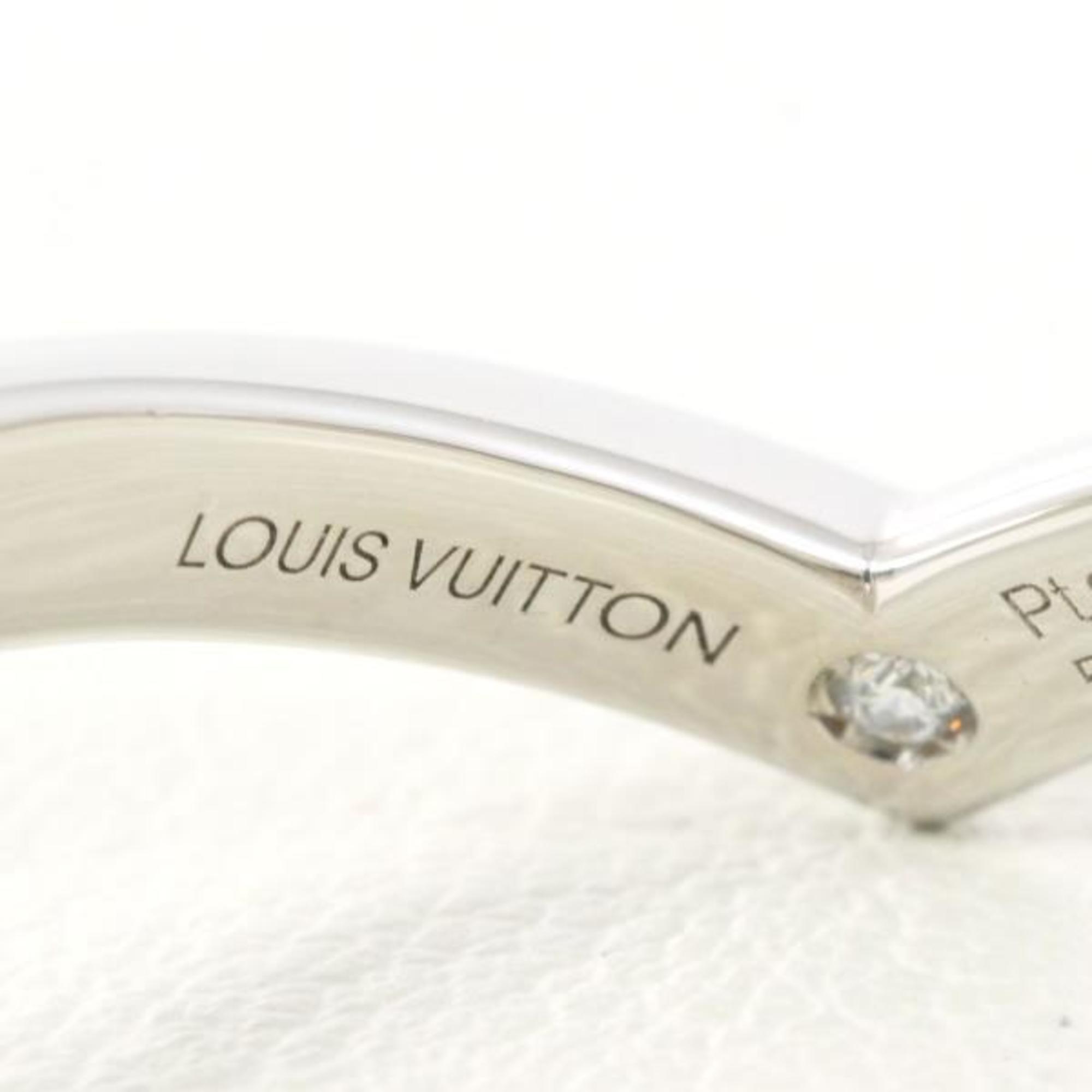 Louis Vuitton V PT950 Ring Diamond Box Certificate Total weight approx. 5.3g