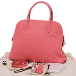 Hermes Bolide 31 Handbag Taurillon Rose Azalee Y Stamp