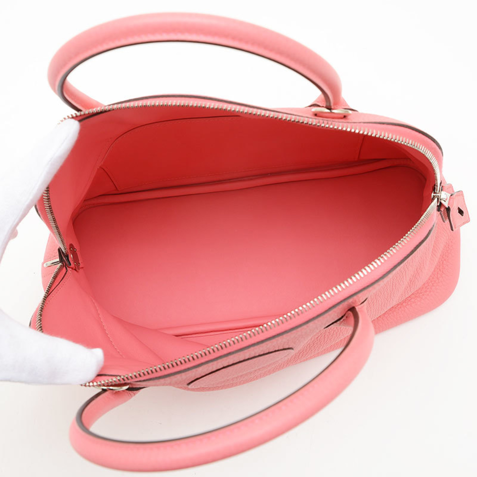 Hermes Bolide 31 Handbag Taurillon Rose Azalee Y Stamp