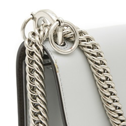 Fendi Canai Chain Shoulder Bag with Studs, Grey 8M0381