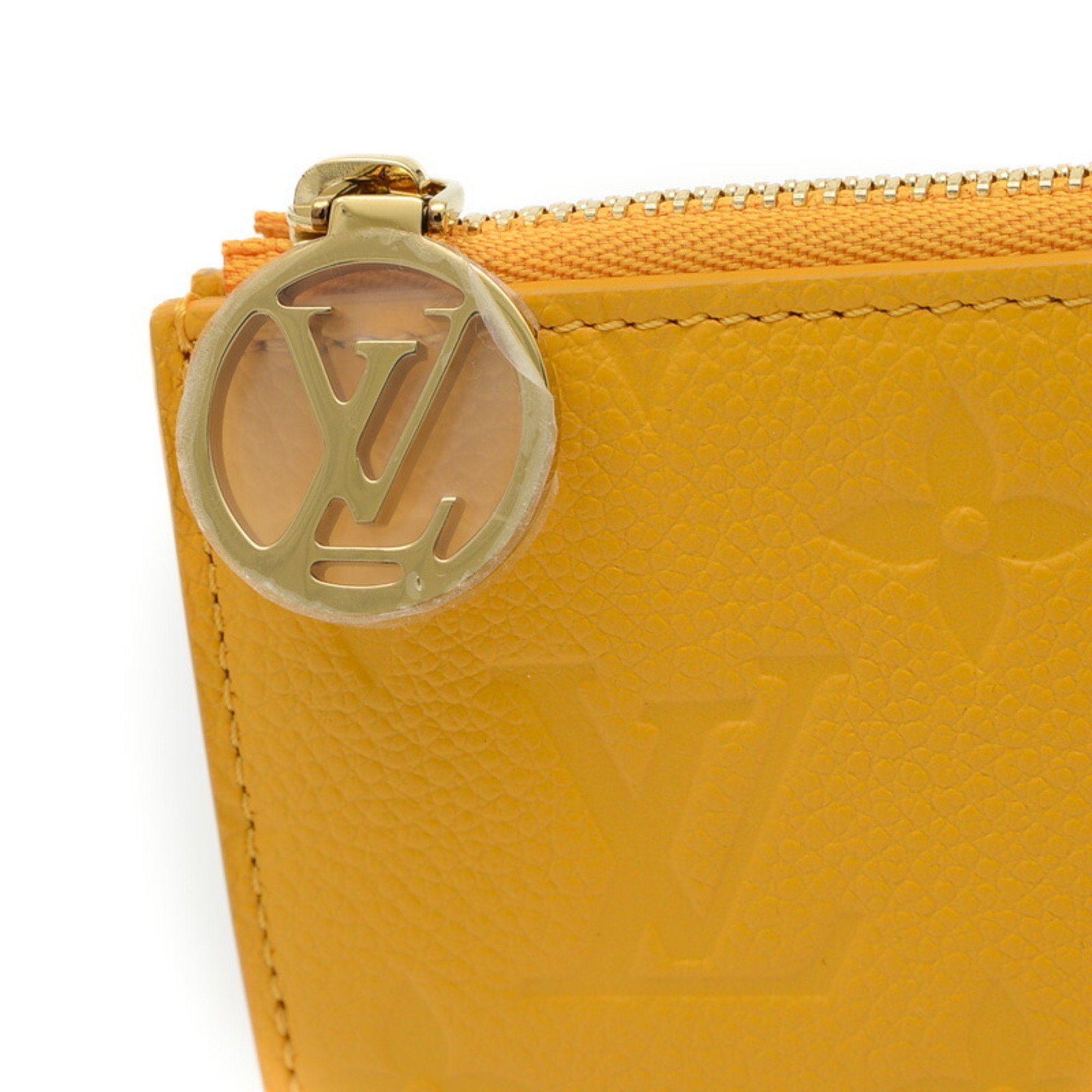 Louis Vuitton Monogram Empreinte Porte-Cartolemy Wallet/Coin Case Jaune D'or M11412