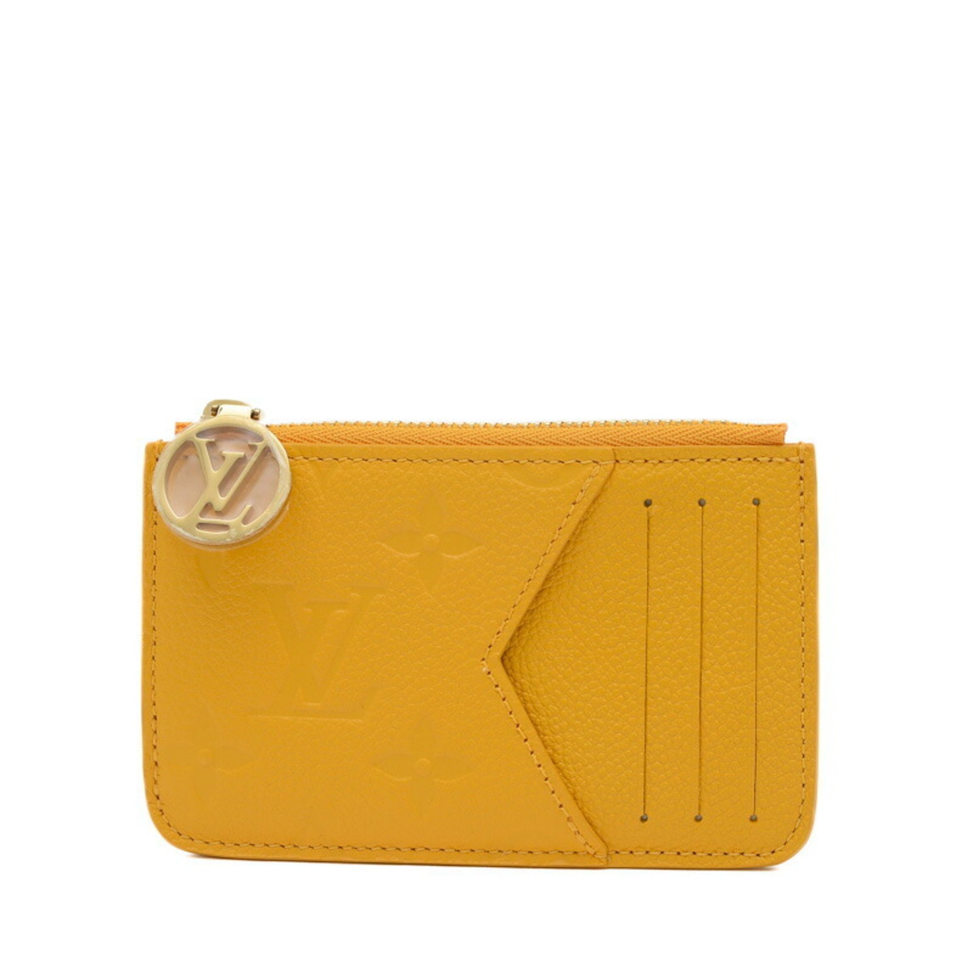 Louis Vuitton Monogram Empreinte Porte-Cartolemy Wallet/Coin Case Jaune D'or M11412