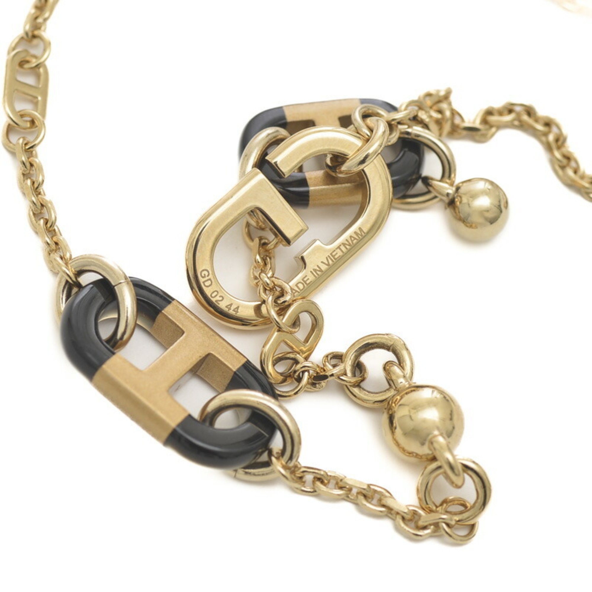 Hermes Chaine d'Ancre Sur Mer Necklace Metal Buffalo Horn Gold