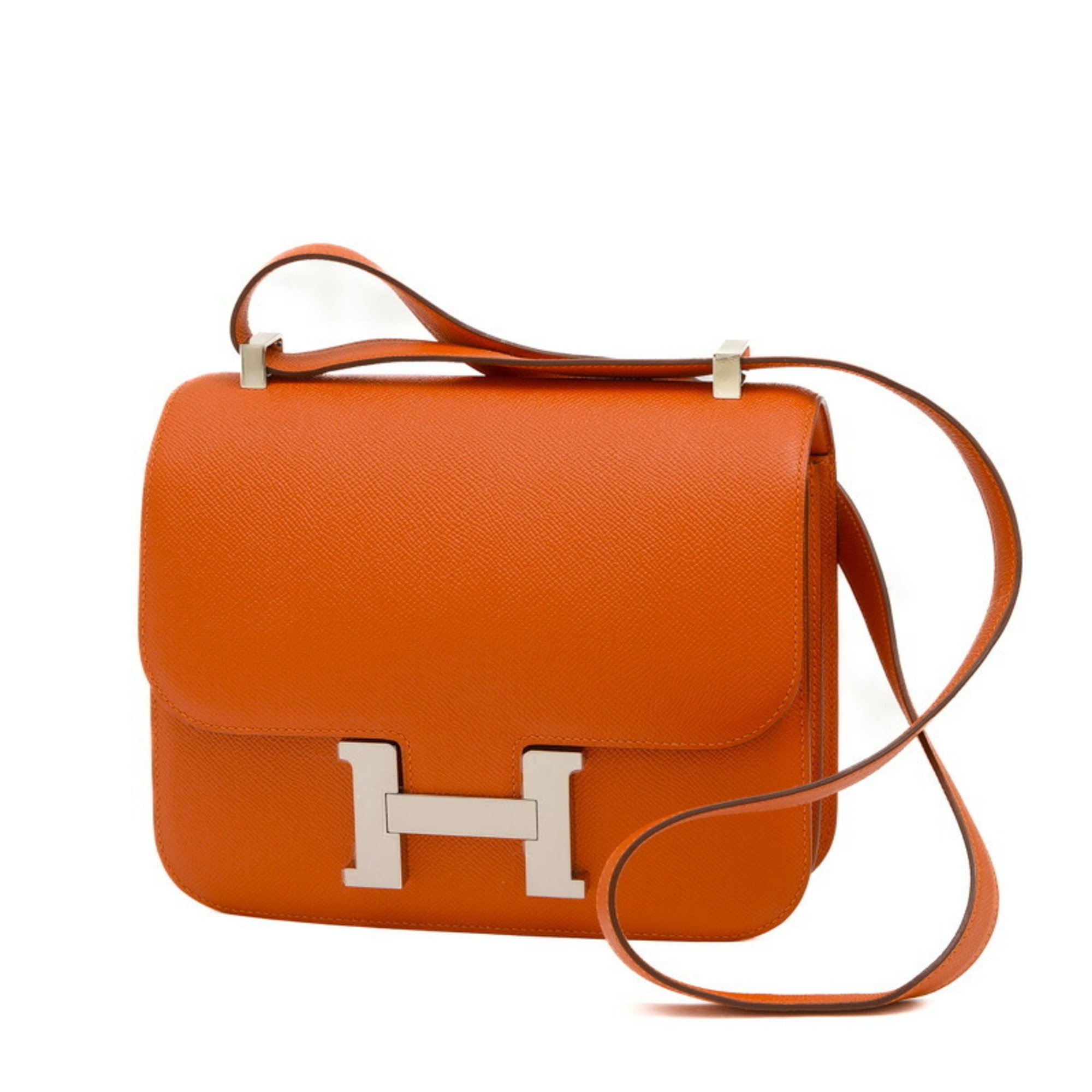 Hermes Constance 24 Handbag Epson Orange Poppy X Stamp