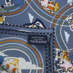 Hermes Carre 45 Gavroche Scarf Flying Blue 100% Silk