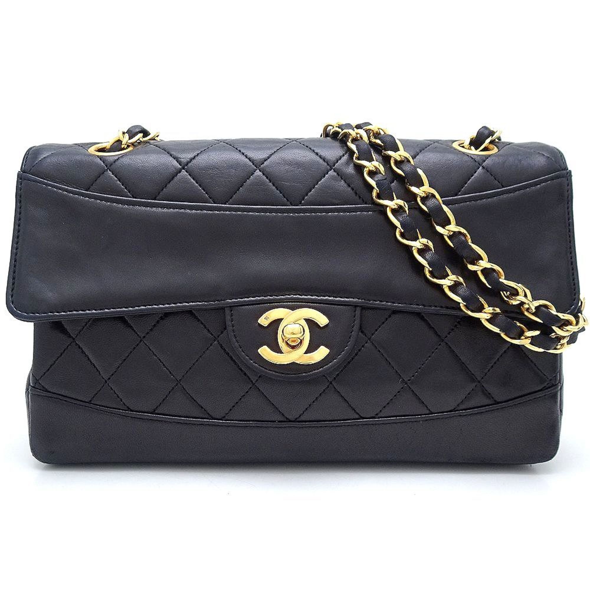 CHANEL Chain Shoulder A2200 Bag Lambskin Black 351781