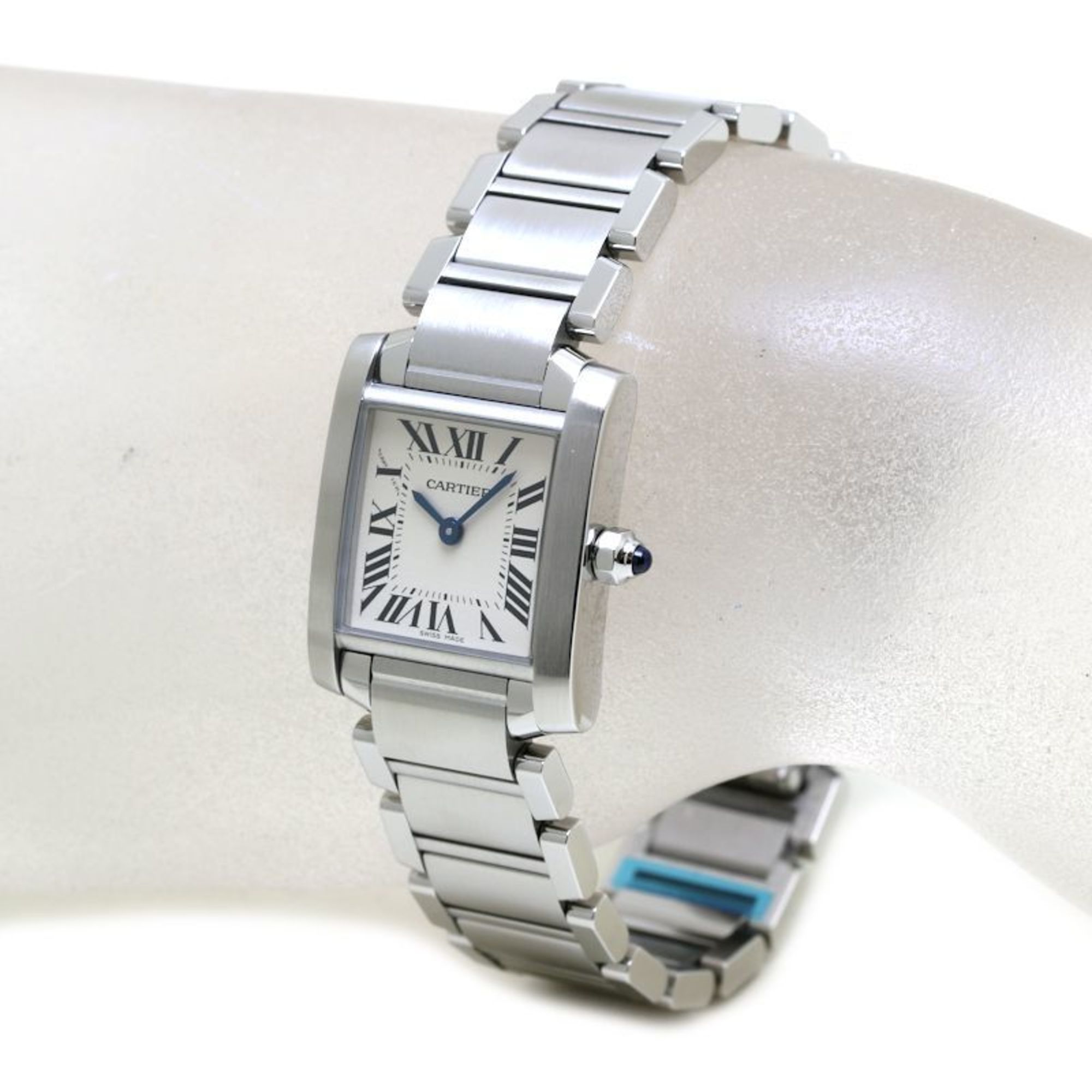 CARTIER Tank Francaise SM Final Model W51008Q3 Stainless Steel Ladies 39659 Watch