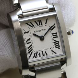 CARTIER Tank Francaise SM Final Model W51008Q3 Stainless Steel Ladies 39659 Watch