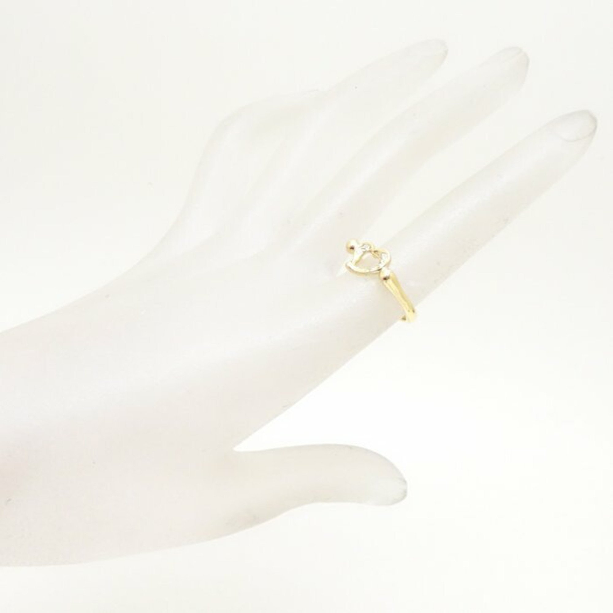 TIFFANY&Co. Tiffany Heart Ring Diamond Elsa Peretti K18YG Yellow Gold 292628