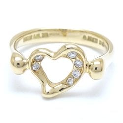 TIFFANY&Co. Tiffany Heart Ring Diamond Elsa Peretti K18YG Yellow Gold 292628