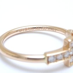 TIFFANY&Co. Tiffany T Wire Ring Diamond 750PG Pink Gold K18RG Rose 292667