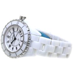 CHANEL J12 Early Model H0968 White Ceramic x Stainless Steel Ladies 39669 Watch