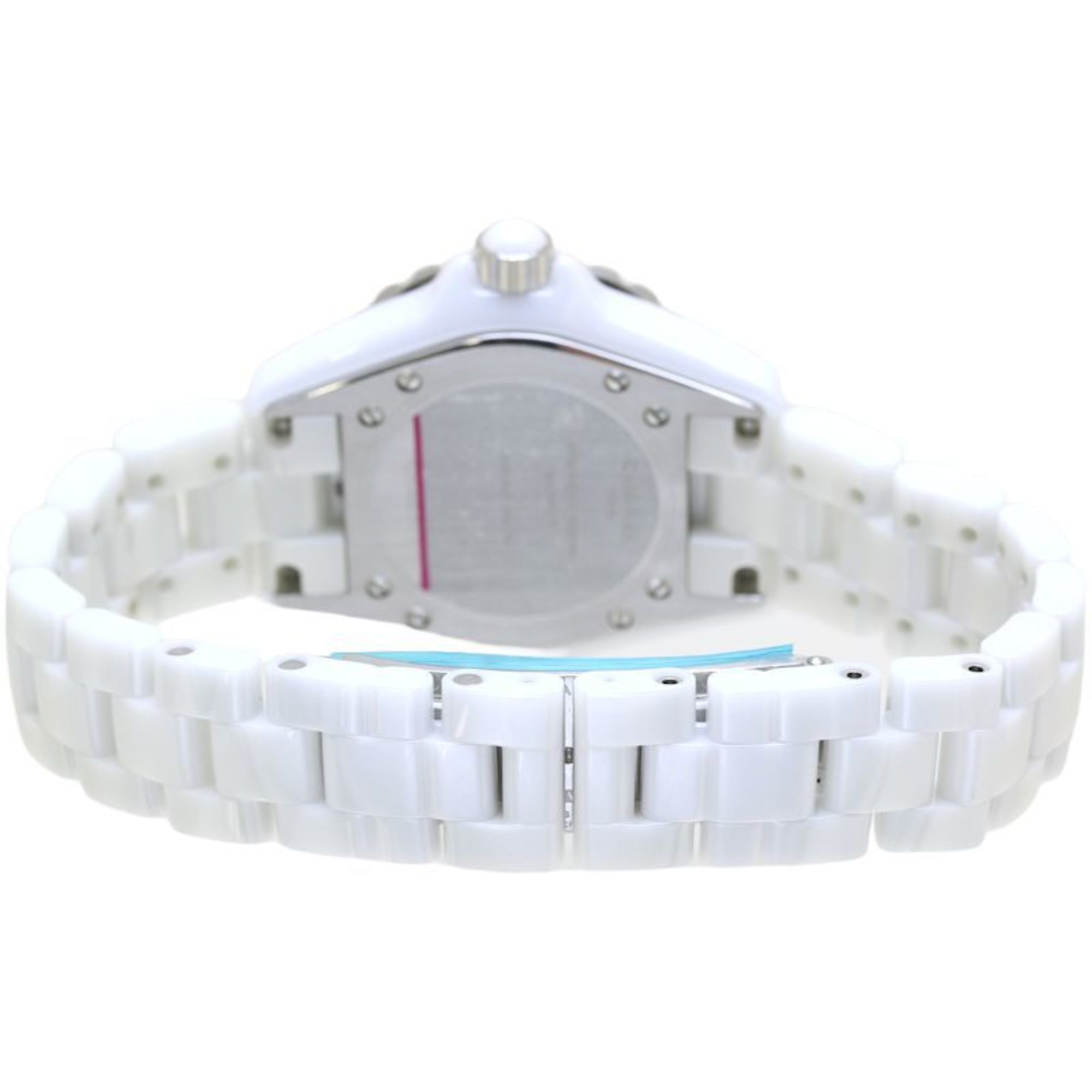 CHANEL J12 Early Model H0968 White Ceramic x Stainless Steel Ladies 39669 Watch