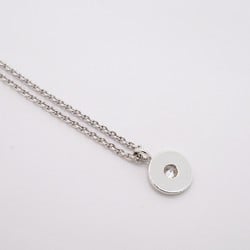 Tiffany Necklace 1837 Circle 1PD Diamond K18WG White Gold Ladies