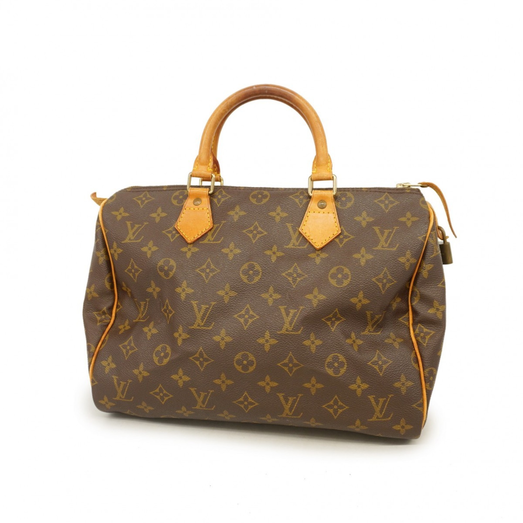 Louis Vuitton Handbag Monogram Speedy 30 M41108 Brown Ladies