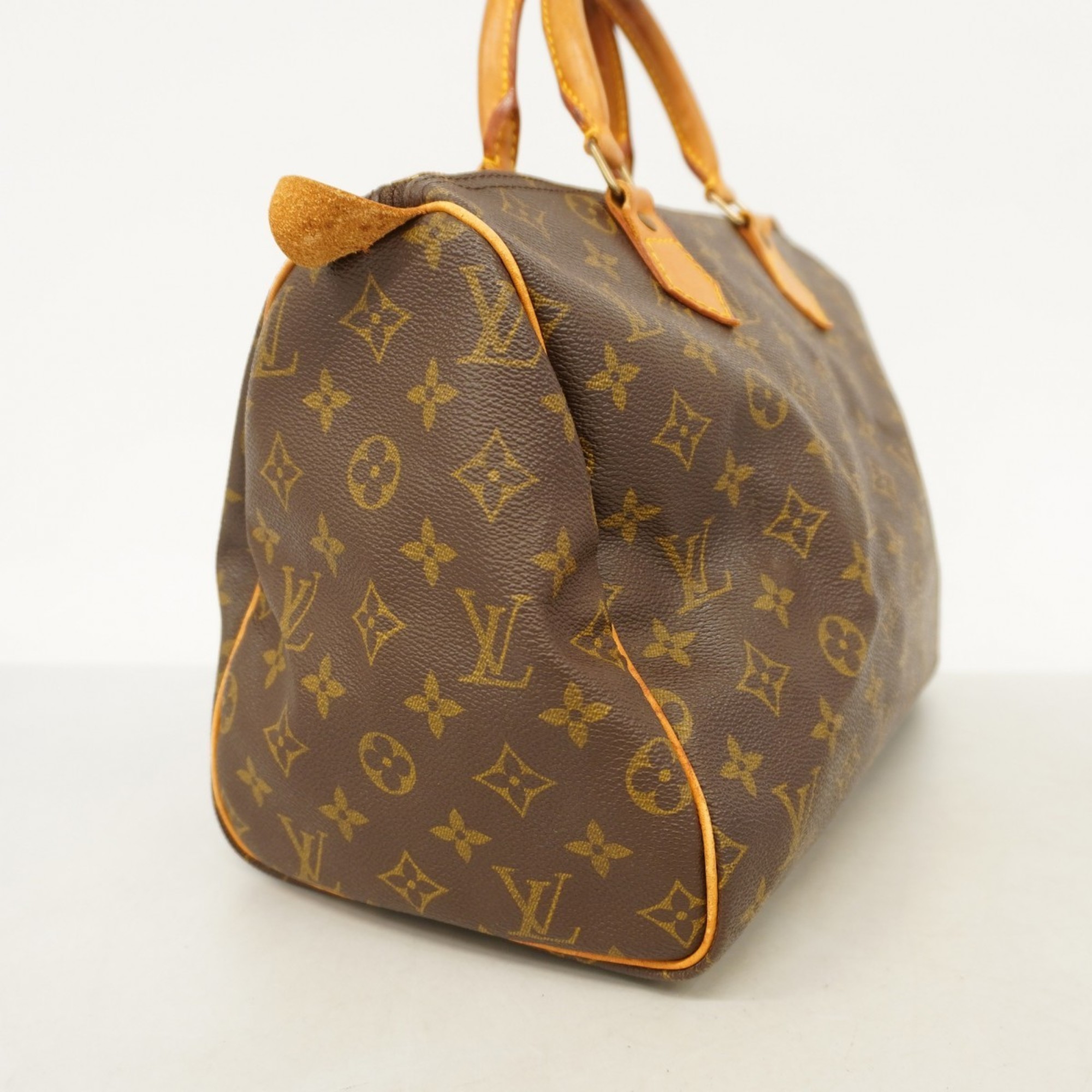 Louis Vuitton Handbag Monogram Speedy 30 M41108 Brown Ladies