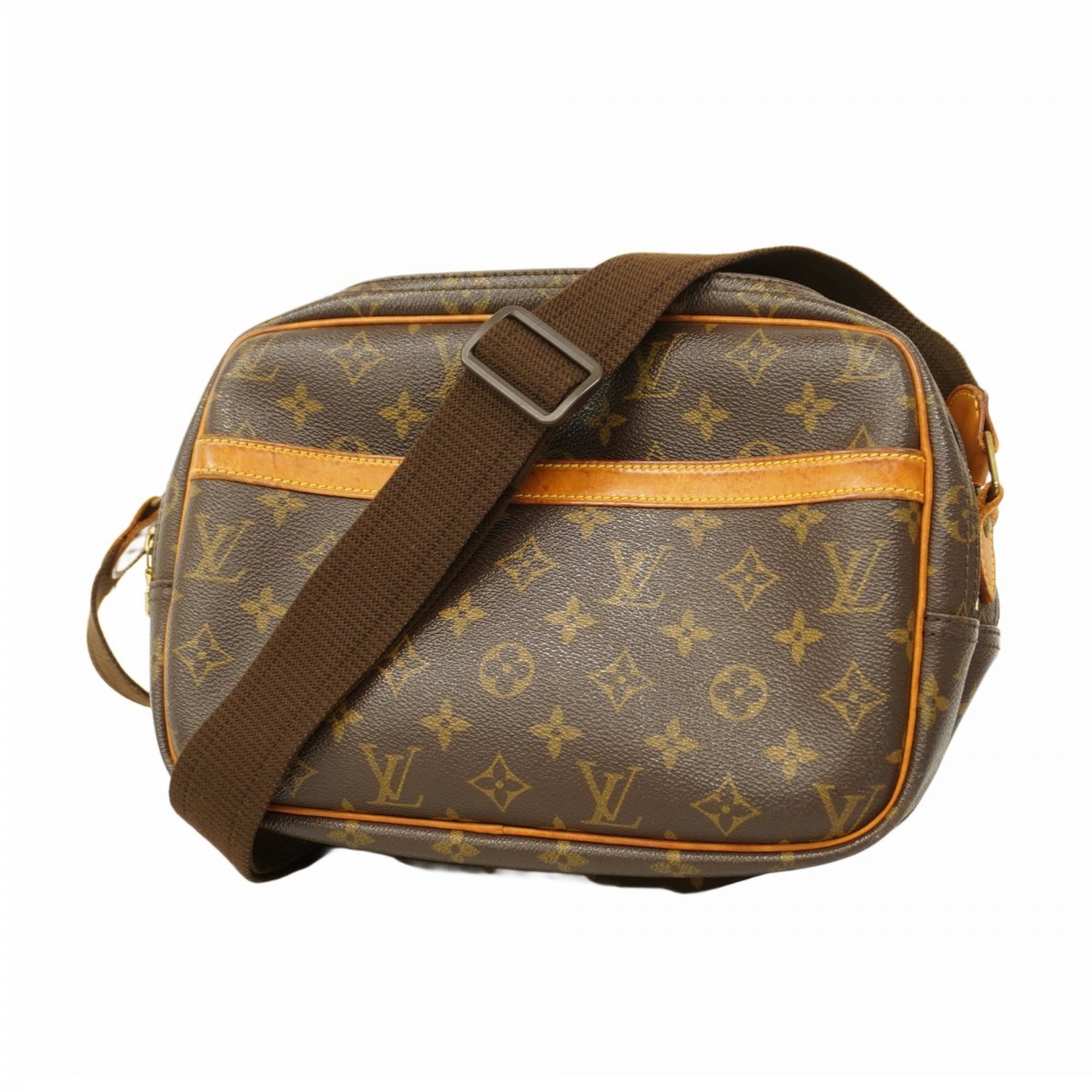 Louis Vuitton Shoulder Bag Monogram Reporter PM M45254 Brown Ladies