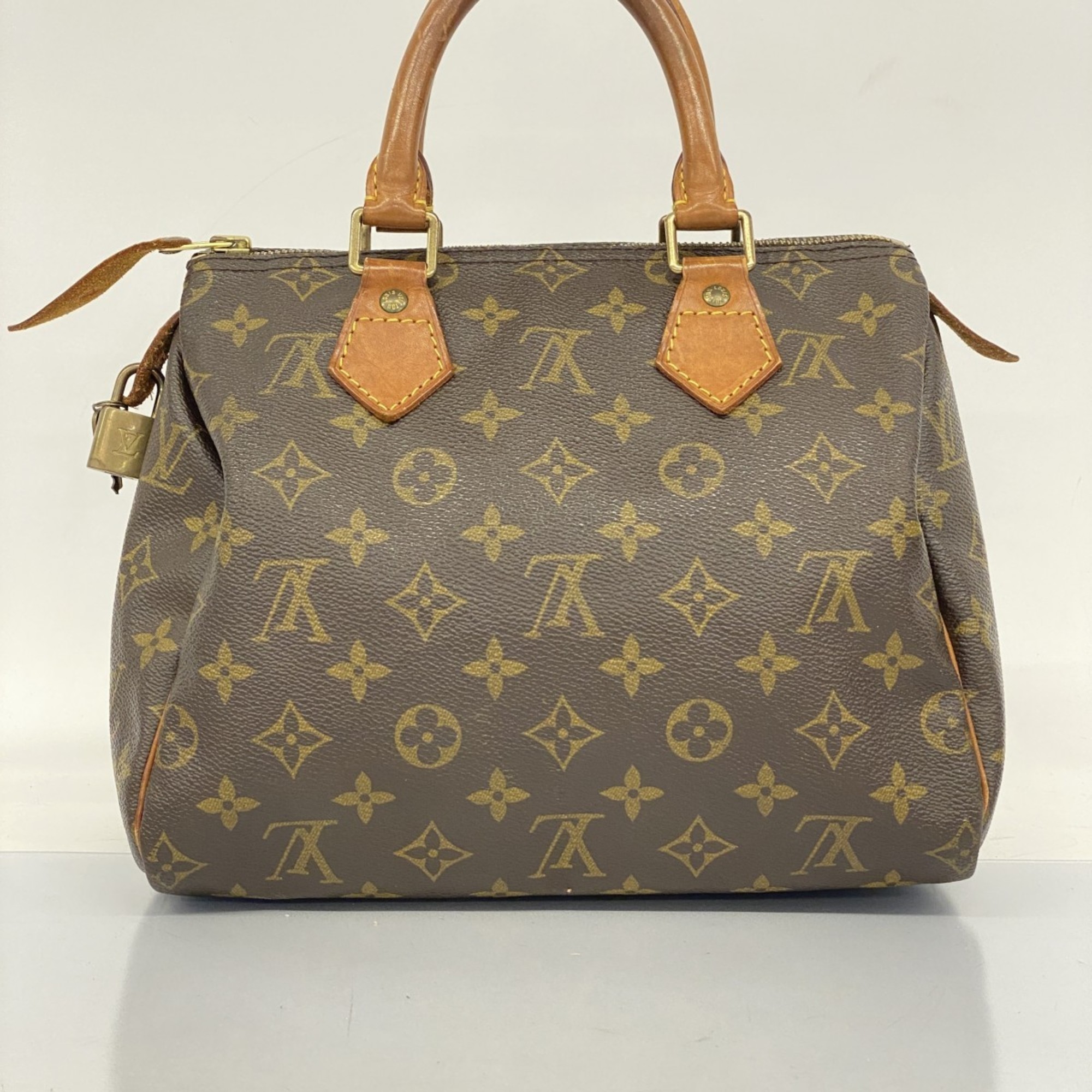 Louis Vuitton Handbag Monogram Speedy 25 M41109 Brown Ladies