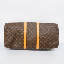 Louis Vuitton Boston Bag Monogram Keepall 55 M41424 Brown Men's Women's