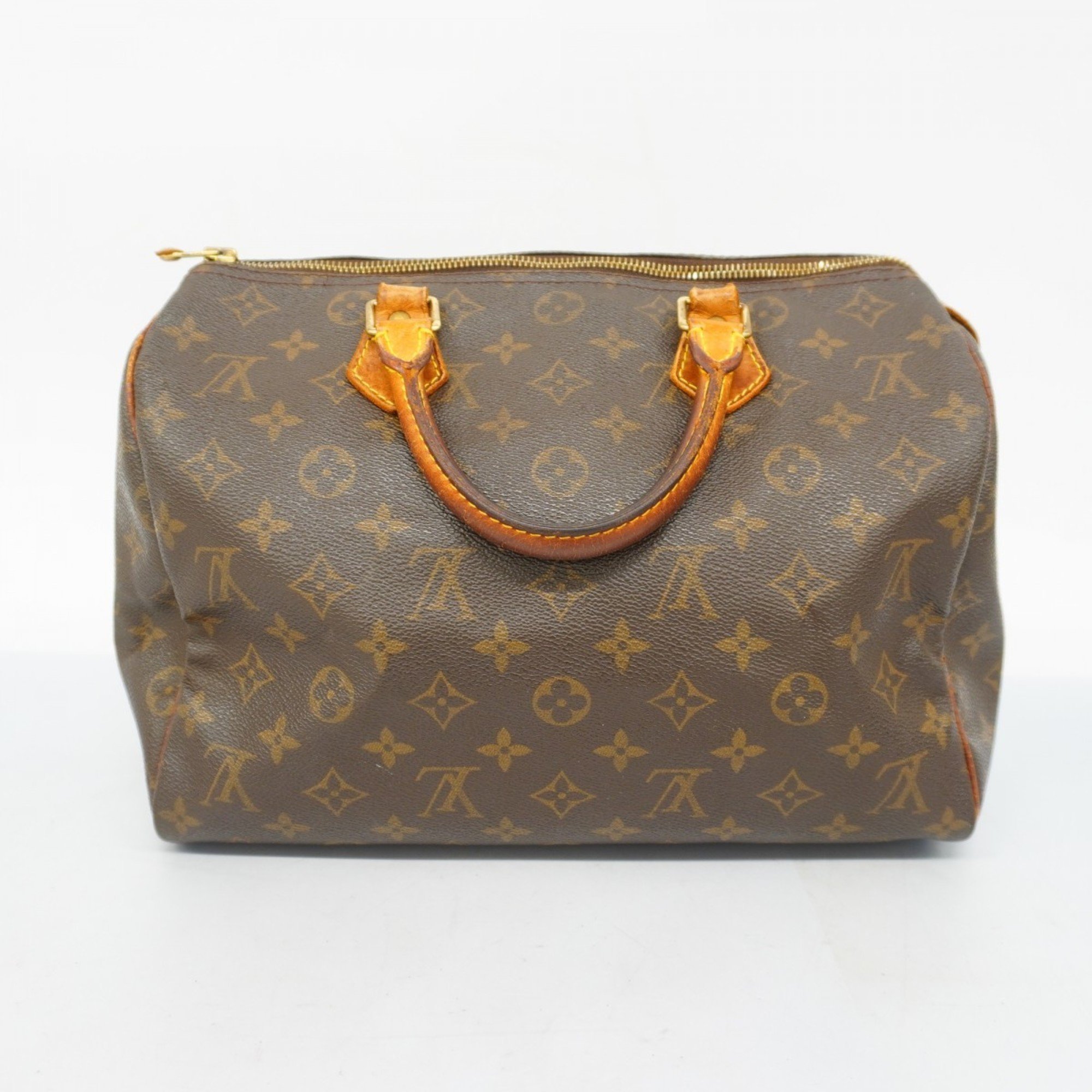 Louis Vuitton Handbag Monogram Speedy 30 M41108 Brown Ladies