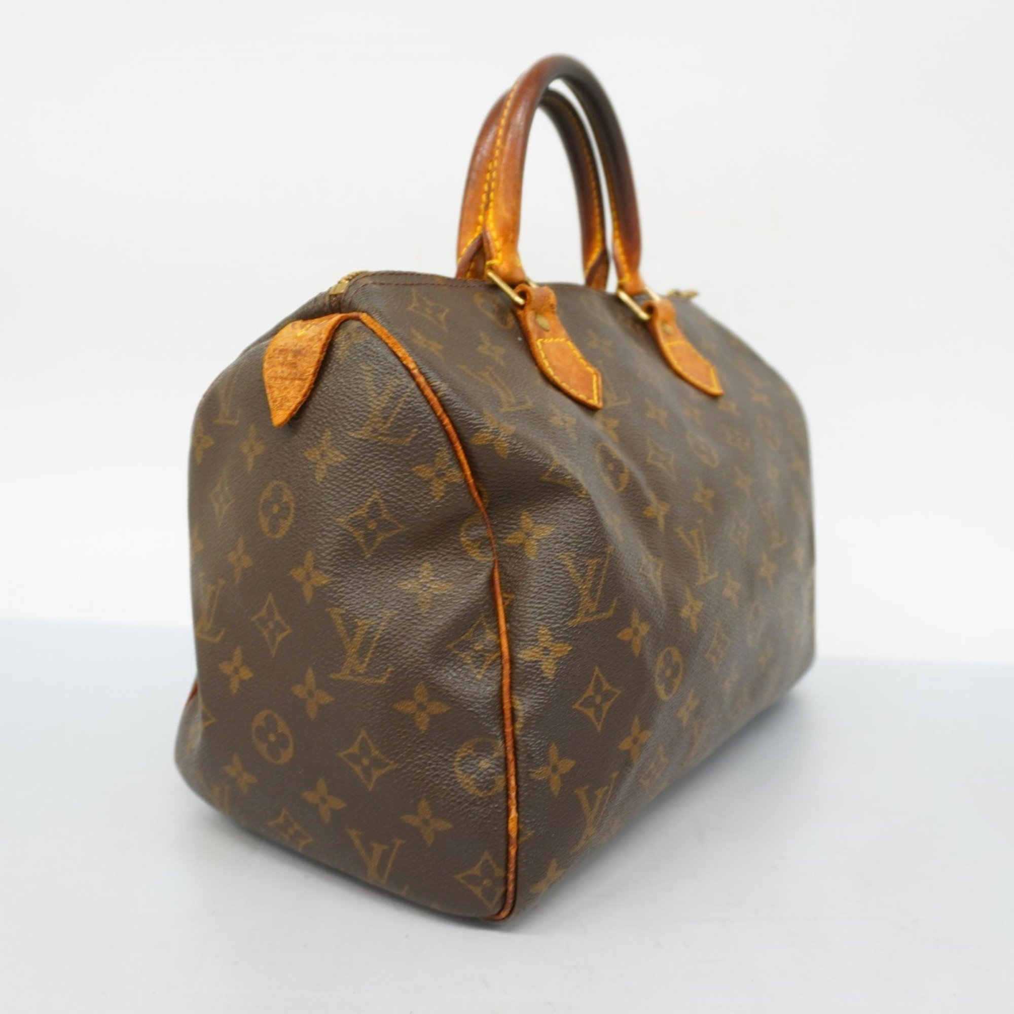 Louis Vuitton Handbag Monogram Speedy 30 M41108 Brown Ladies