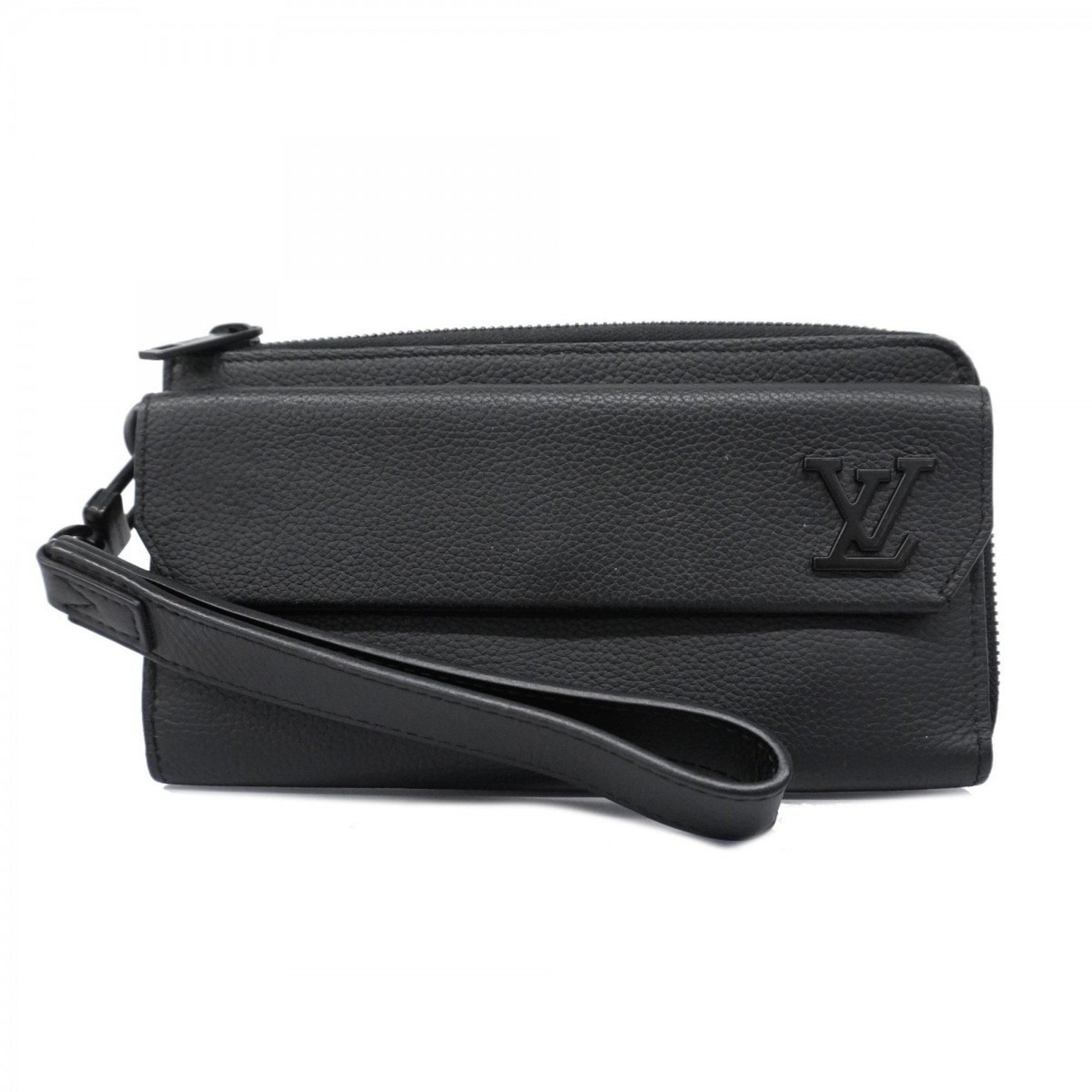 Louis Vuitton Long Wallet Aerogram Zippy M69831 Noir Men's