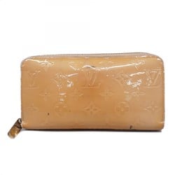 Louis Vuitton Long Wallet Vernis Zippy M91761 Rose Velours Ladies