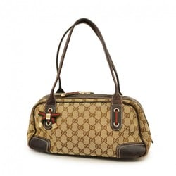 Gucci Handbag GG Canvas Sherry Line 161720 Brown Women's