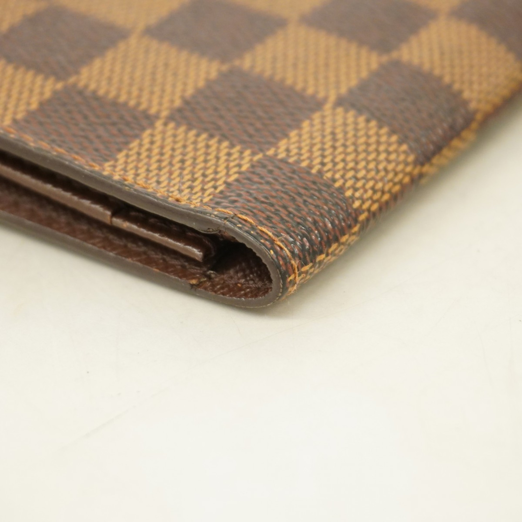 Louis Vuitton Long Wallet Damier Porte Carte Credit N60825 Ebene Men's Women's