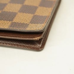 Louis Vuitton Long Wallet Damier Porte Carte Credit N60825 Ebene Men's Women's