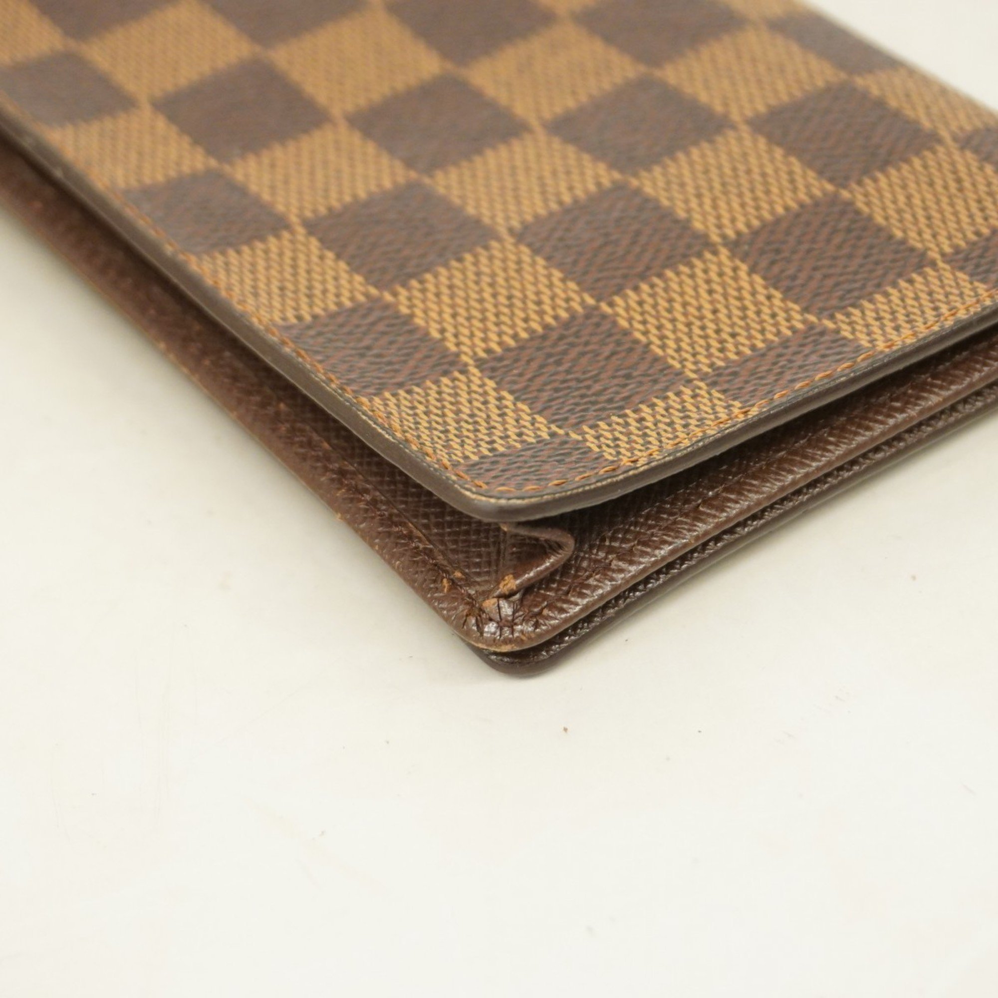 Louis Vuitton Long Wallet Damier Porte Carte Credit N60825 Ebene Men's Women's