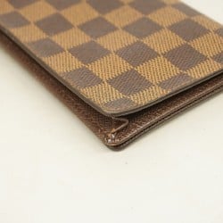 Louis Vuitton Long Wallet Damier Porte Carte Credit N60825 Ebene Men's Women's