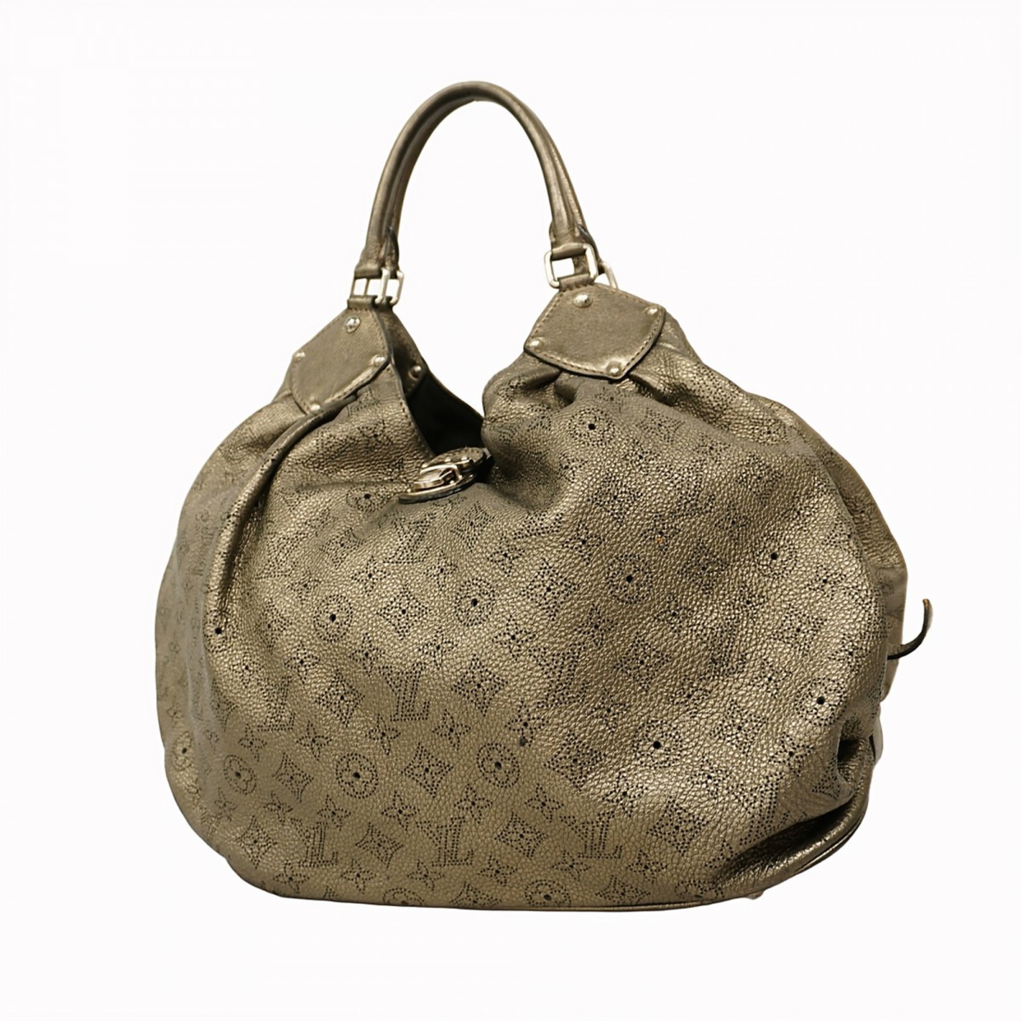 Louis Vuitton Shoulder Bag Mahina L Argent Ladies