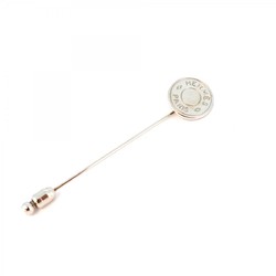 Hermes pin brooch serie metal silver men's women's