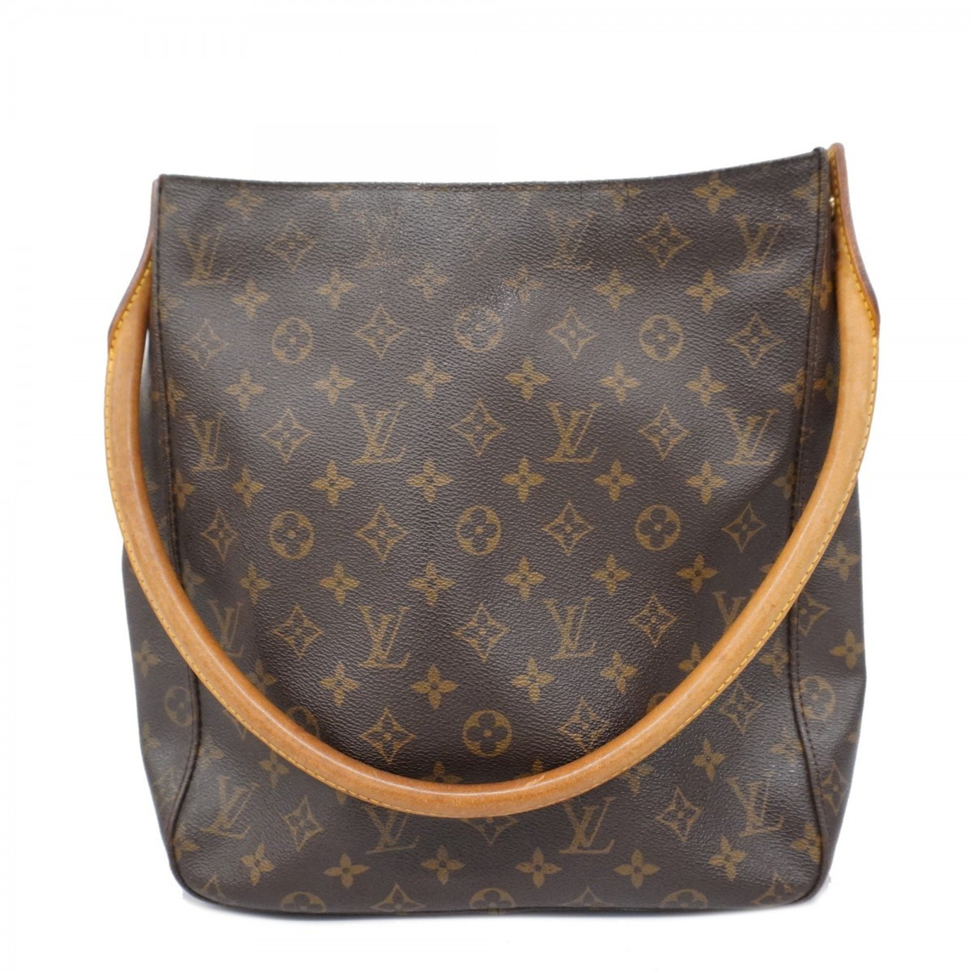 Louis Vuitton Shoulder Bag Monogram Looping GM M51145 Brown Ladies