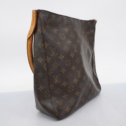 Louis Vuitton Shoulder Bag Monogram Looping GM M51145 Brown Ladies