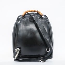 Gucci Backpack/Daypack Bamboo 003 2058 Nylon Black Men's Women's