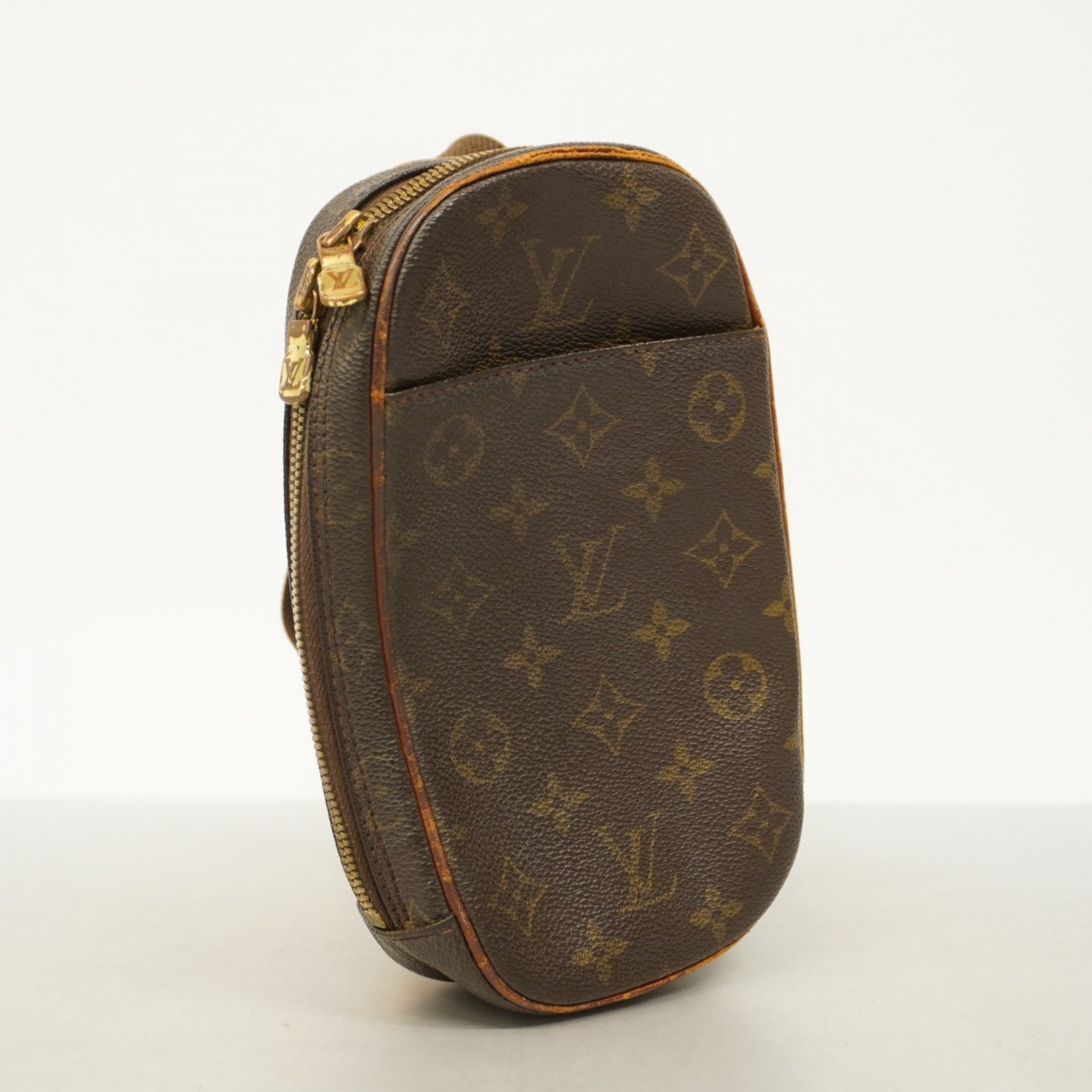 Louis Vuitton Body Bag Monogram Pochette Ganjou M51870 Brown Men's Women's