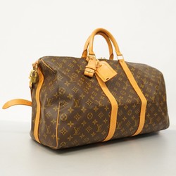 Louis Vuitton Boston Bag Monogram Keepall Bandouliere 50 M41416 Brown Men's Women's